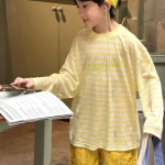 【100-170】長袖Ｔシャツ 男の子 ボーダー柄 UVカット 履きやすい