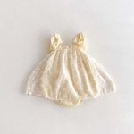 【66-90】ロンパース ベビー 蝶結び 刺繡 可愛い - 画像 (4)