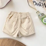 【90-140】ショートパンツ キッズ ナチュラル シンプル - 画像 (11)