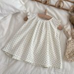 【73-100】2点セットORワンピース ハート柄 フリル袖 トップス&ショートパンツ - 画像 (9)
