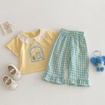 【73-120】半袖Tシャツ ベビー フリル襟 カートゥーン - 画像 (11)