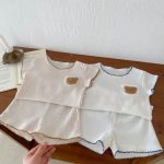【66-100】セットアップ クマ 刺繡 柔らかい - 画像 (15)