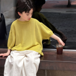 【100-170】半袖Tシャツ 男の子 ニット 無地 おしゃれ