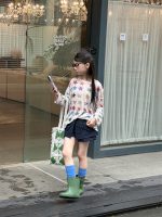 【100-160】Tシャツ 星柄 ゆったり 着回し力抜群 長袖 カジュアル 女の子 - 画像 (3)