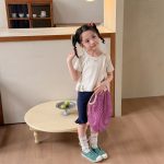 【80-130】半袖Ｔシャツ 女の子 フリル ストレッチで快適 おしゃれ - 画像 (3)