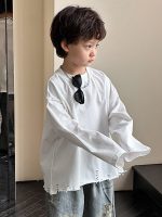 【100-160】Tシャツ カジュアル ゆったり 無地 長袖 男の子 - 画像 (6)