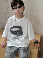 【90-160】半袖Tシャツ 男の子 シンプル ゆったり ユニーク ラウンドネック 普段着