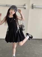 【100-150】ワンピース 配色 切り替え ノースリーブ 動きやすい カワイイ