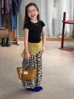 【90-150】半袖Tシャツorパンツ 女の子 レオパード シンプル - 画像 (6)