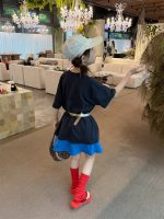 【90-160】Tシャツ 韓国風 プリント 着回し力抜群 ゆったり カジュアル - 画像 (6)
