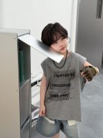 【100-150】ベスト プリント アルファベット カジュアル 夏新作 男の子 - 画像 (5)