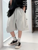 【120-170】ショートパンツ シンプル ゆったり 合わせやすい ズボン