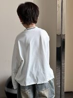 【100-160】Tシャツ カジュアル ゆったり 無地 長袖 男の子 - 画像 (4)