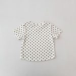 【73-130】Tシャツ ドット柄 リボン付き 合わせやすい - 画像 (18)