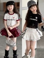 【100-150】Tシャツ レース裾 可愛い 半袖 ラウンドネック 女の子 - 画像 (2)