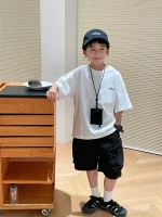 【90-160】Tシャツ ファッション アルファベット プリント 男の子 - 画像 (6)