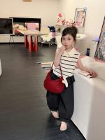 【90-150】ポロシャツorパンツ 女の子 ノースリープ ボーダー柄