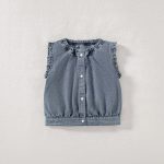 【73-130】 トップスorパンツ デニム 無地 シンプル - 画像 (8)