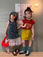 【90-150】半袖Tシャツorスカート 女の子 英字 カジュアル - 画像 (6)