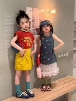 【90-150】半袖Tシャツorスカート 女の子 英字 カジュアル - 画像 (5)