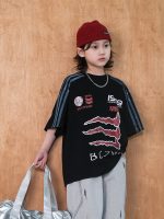 【120-170】Tシャツ プリント カジュアル 半袖 ゆったり 夏新作 - 画像 (2)