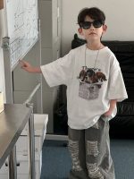 【90-160】キッズ半袖Tシャツ カートゥーン プリント ラウンドネック おしゃれ - 画像 (5)