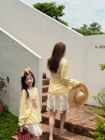 【100-160】Tシャツ 長袖 カジュアル 合わせやすい プリント 女の子 - 画像 (6)