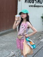【100-160】キャミソール ノースリーブ プリント 合わせやすい 女の子 カジュアル - 画像 (4)