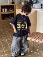 【90-160】Tシャツ プリント 半袖 ラウンドネック ゆったり 男の子 - 画像 (4)