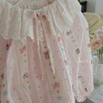 【90-150cm+親サイズ】ルームウェア フリル リボン付き かわいい - 画像 (12)
