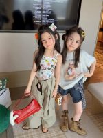 【90-160】半袖Tシャツorショートパンツ 女の子 ゆったり トレンド - 画像 (6)