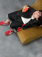 【100-150】セットアップ デニム かっこいい シンプル 無地 男の子 - 画像 (3)