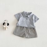 【73-100】半袖Tシャツorショートパンツ ベビー カートゥーン かわいい - 画像 (2)