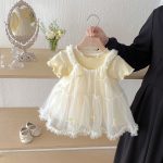 【73-100】セットアップ ベビー リボン付き おしゃれ - 画像 (4)