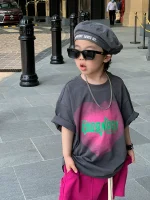 【90-160】男の子 半袖カートゥーンTシャツ 通気性 着脱ラクラク - 画像 (3)