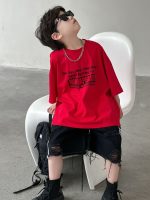 【90-160】半袖Tシャツ 男の子 個性的 肌触り良好 シンプル リラックスフィット お出かけ - 画像 (2)