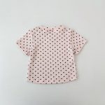 【73-130】Tシャツ ドット柄 リボン付き 合わせやすい - 画像 (20)