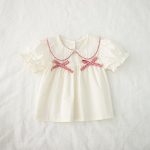 【73-110】ベストorパンツ ベビー リボン付き スウィート - 画像 (7)