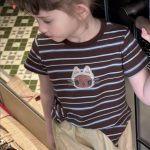 【90-150】半袖Tシャツorパンツ 女の子 ボーダー柄 シンプル - 画像 (6)
