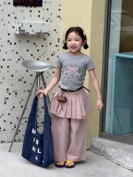 【90-150】半袖Tシャツorパンツ 女の子 リボン付き プリーツ - 画像 (5)