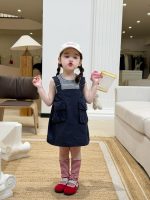 【90-140】ベストorスカート 女の子 ボーダー柄 ファッション - 画像 (6)