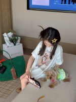 【90-160】半袖Tシャツorショートパンツ 女の子 ゆったり トレンド - 画像 (11)