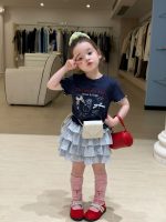 【90-140】半袖Tシャツorスカート 女の子 リボン付き スウィート