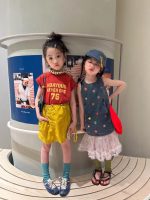 【90-150】半袖Tシャツorスカート 女の子 英字 カジュアル - 画像 (3)