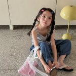 【80-130】パンツ 女の子 七分丈 ワイドパンツ カジュアル - 画像 (5)