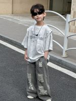 【100-170】Tシャツ カジュアル 切り替え ファッション 男の子