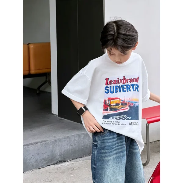 【90-160cm】Tシャツ プリント カジュアル かっこいい 男の子