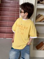 【90-160】Tシャツ プリント カジュアル シンプル 合わせやすい 半袖 - 画像 (4)