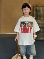 【90-160】男の子 Tシャツ 半袖 夏 カートゥーン プリント ユニーク - 画像 (5)