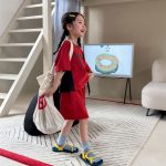 【80-130】セットアップ 女の子 配色 切り替え ファッション - 画像 (4)